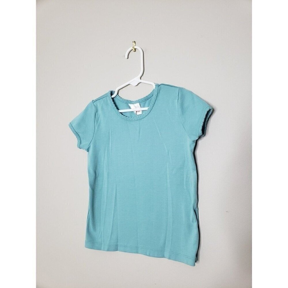 HANNA Solid Teal Short Sleeve Tee